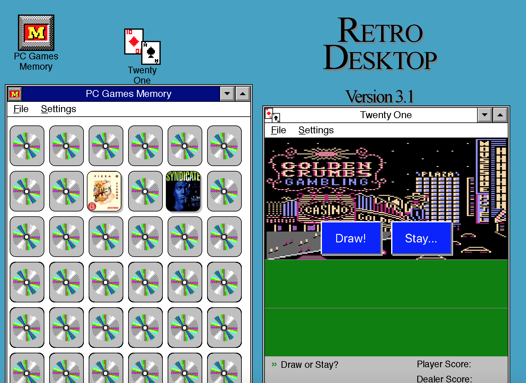 Retro Desktop application